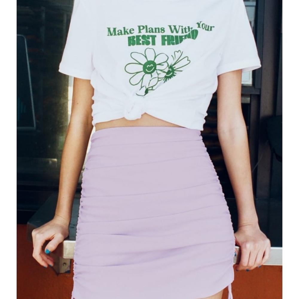 Zara Ruched Mini Skirt